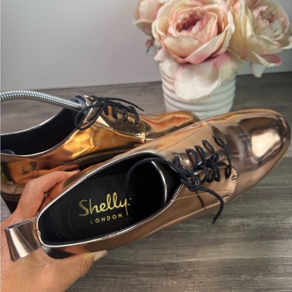 Shelly’s London Mirror Metallic platform shoes size EU39/US8-8.5 EUC - Picture 9 of 10